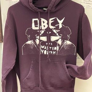 Women’s vintage OBEY violet hoodie